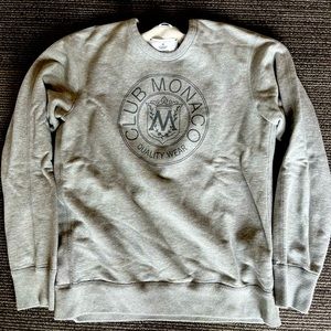 Club Monaco x Reigning Champ Reverse Terry Crewneck Logo Sweatshirt